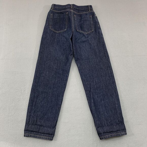 Pomandere Jeans Womens 27 Dark Wash Blue Mom High Rise Straight Leg Cotton Denim - Picture 13 of 15